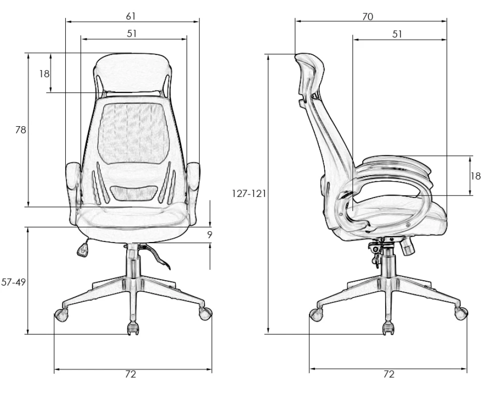Кресло LMR 109BL White
