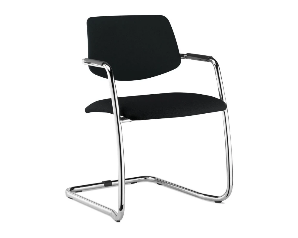 Кресло Urban на полозьях Ткань, Черный