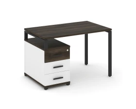 Стол письменный с 1 опорной тумбой CN.SP-302 W 1180/1546x720x750 Концепт / Concept images