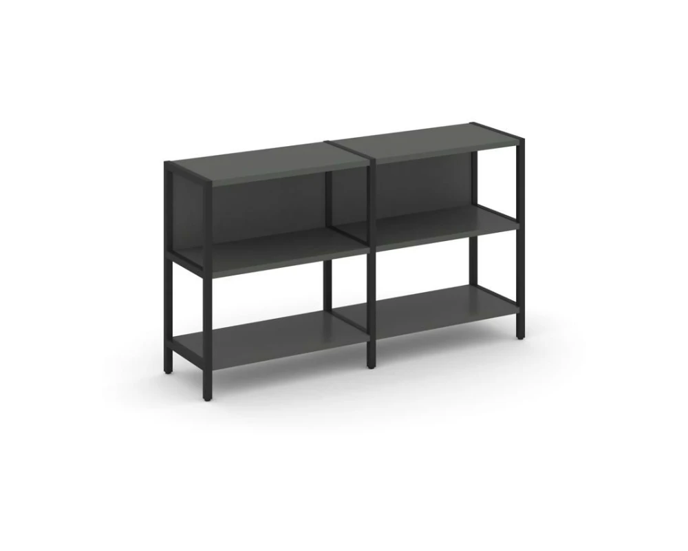 Двухсекционный стеллаж двухярусный 1590х400х879 Шелф Систем / Shelf System