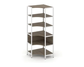 Односекционный угловой стеллаж пятиярусный 810х810х1980 Шелф Систем / Shelf System images