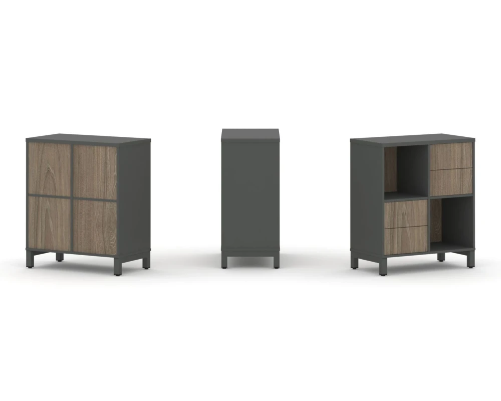 Набор стеллажа 1 сторон., 2 яр. 754x400x881 Стайл Проджект / Style Project