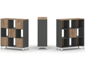Набор стеллажа 1 сторон., 3 яр. 1121x400x1248 Стайл Проджект / Style Project images