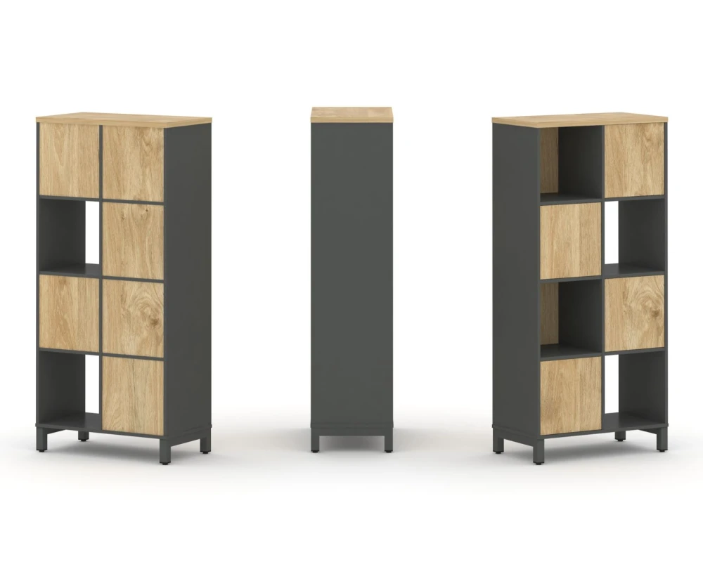 Набор стеллажа 1 сторон., 4 яр. 754x400x1615 Стайл Проджект / Style Project