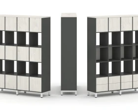 Набор стеллажа 1 сторон., 5 яр. 1488x400x1982 Стайл Проджект / Style Project images