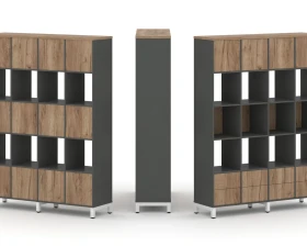 Набор стеллажа 1 сторон., 5 яр. 1488x400x1982 Стайл Проджект / Style Project images