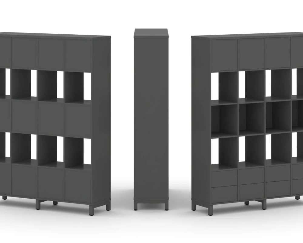 Набор стеллажа 1 сторон., 5 яр. 1488x400x1982 Стайл Проджект / Style Project