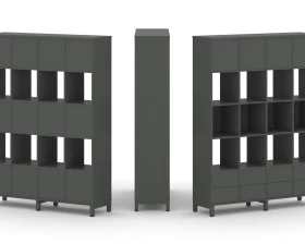Набор стеллажа 1 сторон., 5 яр. 1488x400x1982 Стайл Проджект / Style Project images