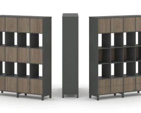 Набор стеллажа 1 сторон., 5 яр. 1488x400x1982 Стайл Проджект / Style Project images