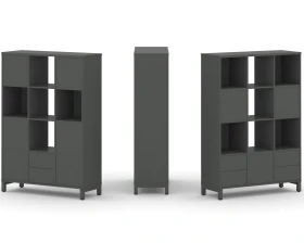 Набор стеллажа 2-х сторон., 4 яр. 1121x400x1615 Стайл Проджект / Style Project images