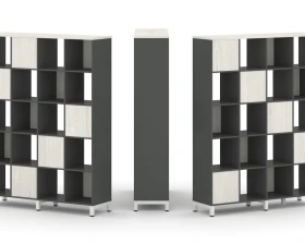 Набор стеллажа 2-х сторон., 5 яр. 1488x400x1982 Стайл Проджект / Style Project images