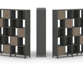 Набор стеллажа 2-х сторон., 5 яр. 1488x400x1982 Стайл Проджект / Style Project images