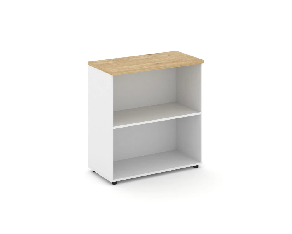 Стеллаж низкий широкий 796x400x833 зад. стенка HDF Стайл Проджект / Style Project