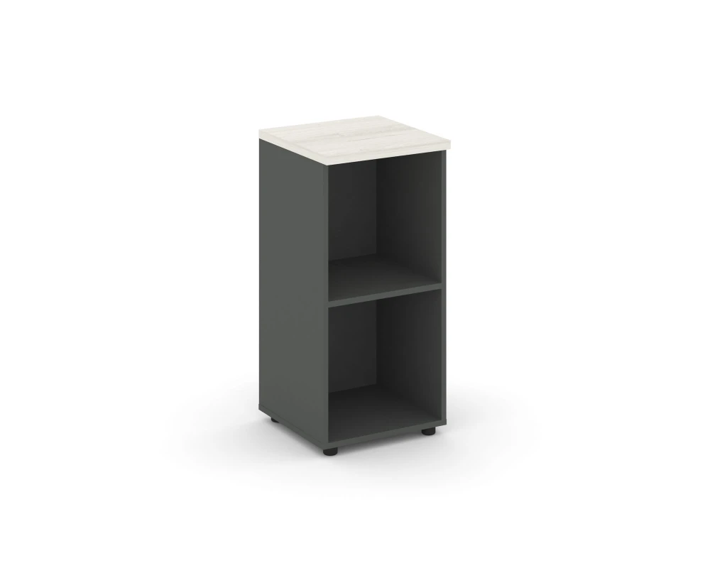 Стеллаж низкий узкий 400x400x833 зад. стенка HDF Стайл Проджект / Style Project
