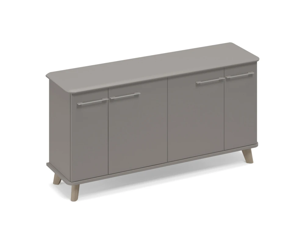 Шкаф низкий закрытый греденция 150x44x87,2 Time Metal
