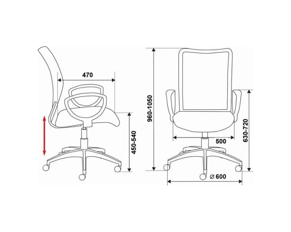 Кресло Бюрократ CH-599AXSN