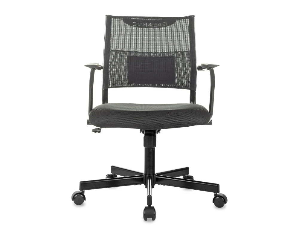 Кресло Бюрократ CH Баланс Лоу / Balance-Low Сетка/ Ткань, Черный
