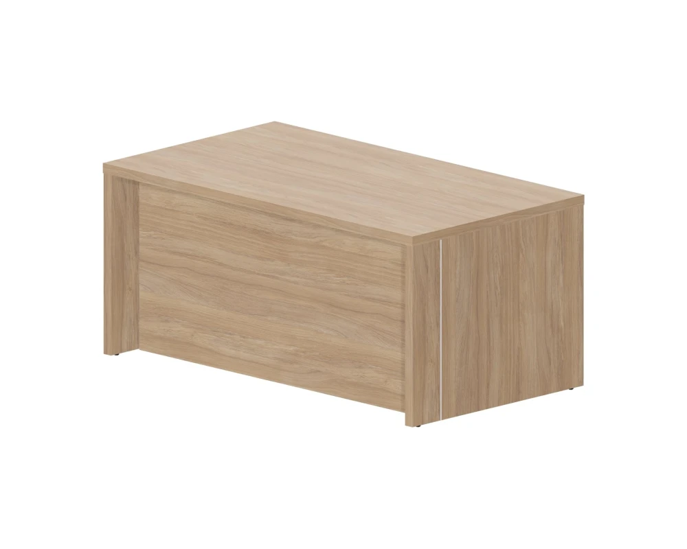 Стол для руководителя 160х90х73,5 (высокая лицевая панель) Норман / Norman Светлый дуб