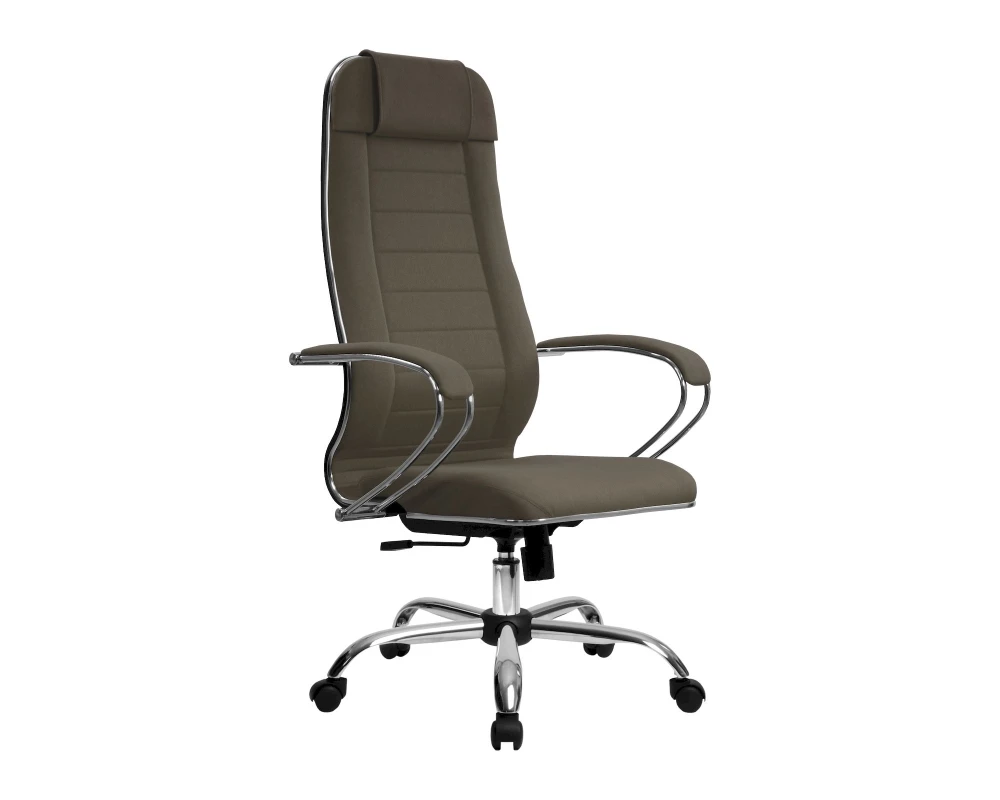 Кресло МЕТТА B 1m 32P подл.127/осн.003 Ткань, Коричневый