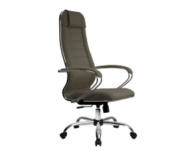 Кресло МЕТТА B 1m 32P подл.127/осн.003 Ткань, Коричневый images