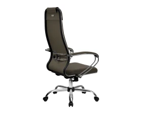 Кресло МЕТТА B 1m 32P подл.127/осн.003 Ткань, Коричневый images