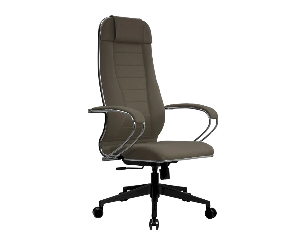 Кресло МЕТТА B 1m 32PF подл.127/осн.002 Ткань, Коричневый